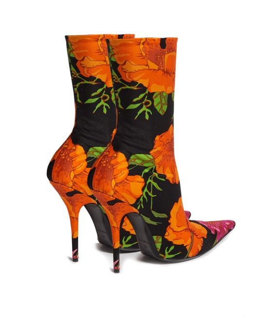 Balenciaga floral boots 2025
